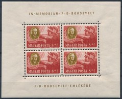 ** 1947 Roosevelt 8f Kisív (ráncok / Creases) - Other & Unclassified