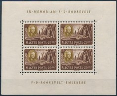 ** 1947 Roosevelt 20f Kisív (hosszú Ránc / Long Crease) - Sonstige & Ohne Zuordnung