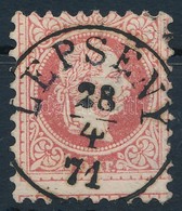 O 1867 5kr Képbe Fogazva, Vízjelrészlet 'LEPSÉNY' (Gudlin 350 Pont) - Sonstige & Ohne Zuordnung