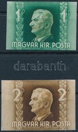 * 1941 Kormányzói Arcképsor (II.) Vágott 1P és 2P - Andere & Zonder Classificatie