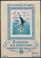 ** 1963 Műkorcsolyázó és Jégtánc Európa-Bajnokság Vágott Blokk (16.000) - Autres & Non Classés