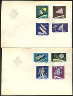 1964 Az űrkutatás Eredményei (I.) Vágott Sor 2db FDC-n (3.500) - Autres & Non Classés