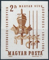 ** 1964 Események (II.) - Magyar Vívószövetség Vágott Bélyeg - Other & Unclassified