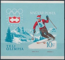 ** 1964 Téli Olimpia (II.) - Innsbruck Vágott Blokk (6.000) - Other & Unclassified