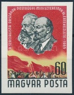 ** 1965 Események (III.) - Postaminiszterek Pekingi értekezlete Vágott Bélyeg - Sonstige & Ohne Zuordnung