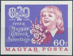 ** 1966 Események (IV.) - Magyar Úttörők Szövetsége Vágott Bélyeg - Other & Unclassified
