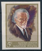 ** 1967 Kodály Zoltán Vágott Bélyeg (rozsda / Stain) - Autres & Non Classés