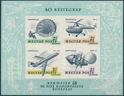 ** 1967 Bélyegnap (40.) - Aerofila (II.) Vágott Blokk (5.000) - Sonstige & Ohne Zuordnung