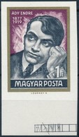 ** 1969 Események (VII.) - Ady Endre ívszéli Vágott Bélyeg - Sonstige & Ohne Zuordnung