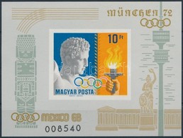 ** 1969 Olimpiai érmesek (I.) - Mexikó Vágott Blokk (4.000) - Sonstige & Ohne Zuordnung