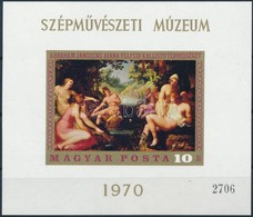 ** 1970 Festmény (VIII.) Vágott Blokk (4.000) - Sonstige & Ohne Zuordnung