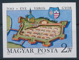 ** 1971 Győr Városa 700 éves Vágott Bélyeg - Autres & Non Classés