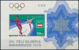 ** 1975 Téli Olimpia (V.) - Innsbruck Vágott Blokk (3.500) - Autres & Non Classés