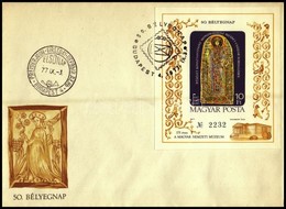 1977 Bélyegnap (50.) Vágott Blokk FDC-n (4.500) - Autres & Non Classés