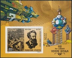 ** 1978 Fantasztikum Az űrkutatásban - Verne Vágott Blokk (5.000) - Autres & Non Classés
