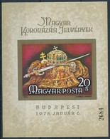 ** 1978 Magyar Koronázási Jelképek Vágott Blokk (6.000) - Autres & Non Classés