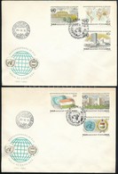 1980 Magyarország 25 éve Tagja Az ENSZ-nek Vágott Sor 2 Db FDC-n (4.000) - Autres & Non Classés