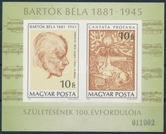 ** 1981 Bartók Béla Vágott Blokk (4.500) - Autres & Non Classés