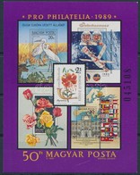 ** 1989 Pro Philatelia (I.) Vágott Blokk (10.000) - Sonstige & Ohne Zuordnung