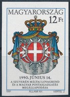 ** 1991 A Szuverén Máltai Lovagrend Vágott Bélyeg - Autres & Non Classés