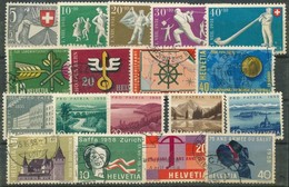 ** O Svájc 1951-1958 18 Db Bélyeg Stecklapon (Mi EUR 50,10) - Autres & Non Classés