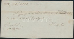 1840 Hivatalos Levél 'CASCHAU' Bélyegzéssel - Autres & Non Classés