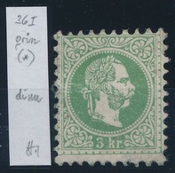 (*) 1867 3kr, Papírelvékonyodás / Thin Paper. Azonosítás: Strakosch - Sonstige & Ohne Zuordnung