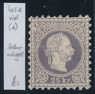 (*) 1867 25kr (foghiány / Missing Perf). Azonosítás: Strakosch - Sonstige & Ohne Zuordnung