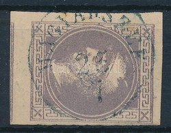 O 1867 Hírlapbélyeg, Szürkéslila, Ib Típus, Kék 'MAGYARSZÉK'. Certificate: Goller - Other & Unclassified