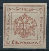 * 1858 2kr Ib. Tipusú Barna Hírlapilletékbélyeg. Certificate: Steiner - Autres & Non Classés