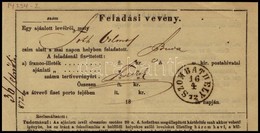 1872 Feladási Vevény 'SZOMBATHELY' - Other & Unclassified