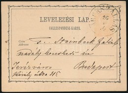 1874 Díjjegyes Levelezőlap ,,ÁROKSZÁLLÁS' - Budapest - Andere & Zonder Classificatie