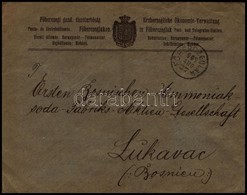 1907 Turul 10f Levélen 'FŐHERCZEGLAK' - Lukavac / Bosznia - Sonstige & Ohne Zuordnung