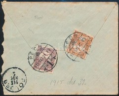 1915 Expressz Ajánlott Küldemény 'PÉCS' - Földes - Other & Unclassified