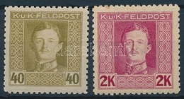 ** 1917-1918 Károly Fejes Forgalmi Sor 40h, 2K 11 1/2-es Fogazással(8.300) - Andere & Zonder Classificatie
