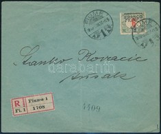 1919 Ajánlott Levél / Registered Cover 'FIUME' - Susak. Signed: Bodor - Other & Unclassified