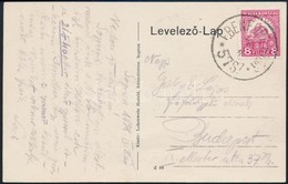 1928 Képeslap EBENFURT-GYŐR Mozgóposta Bélyegzéssel - Other & Unclassified