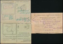 1941-1947 2 Db II. Világháborús Tábori Posta és 1 Db Hadifogoly Levelezőlap - Sonstige & Ohne Zuordnung