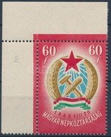 ** 1949 Alkotmány ívsarki 60f Makkos Vízjellel (4.000) - Other & Unclassified