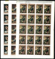 O 1966 Festmények (I.) 5 Db Teljes ívsor (25.000) - Autres & Non Classés