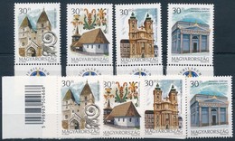 ** 2000 Vallástörténet - Templomok (I.) 2 Sor - Egyik Vonalkódos, Másik ívszélen Embléma - Sonstige & Ohne Zuordnung