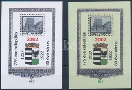 ** 2002/42 Salgótarján 775 éve Település, 80 éve Város Emlékívpár - Other & Unclassified