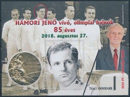 ** 2018 85 éves Hámori Jenő Vívó, Olimpiai Bajnok Emlékív, Fekete 000048 Sorszámmal - Other & Unclassified