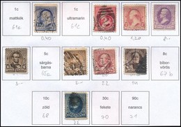 * O 1890 Elnökök és Politikusok 9 érték (Mi EUR 74,-) - Andere & Zonder Classificatie