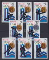 ** 1980 Téli Olimpia érmesei Vágott Sor Mi 501-508 - Andere & Zonder Classificatie