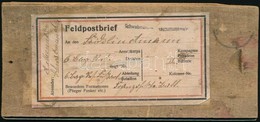 Ca. 1915 I. Világháborús Csomagcímzés Doboztetőn - Sonstige & Ohne Zuordnung