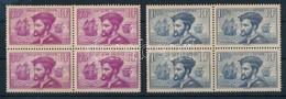 ** 1935 Jacques Cartier: Kanada Meghódítása Sor Négyestömbökben  Mi 292-293 - Other & Unclassified