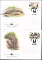 1984 WWF: Nílusi Krokodil Sor Mi 517-520 4 FDC-n - Sonstige & Ohne Zuordnung