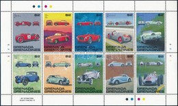 ** 1988 Autó Kisív Sor,
Car Minisheet Set
Mi 1071-1090 - Otros & Sin Clasificación