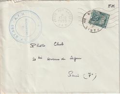 Lettre AFN 1959 Pour La France Avec Taxe 50F Gerbe - 1960-.... Covers & Documents